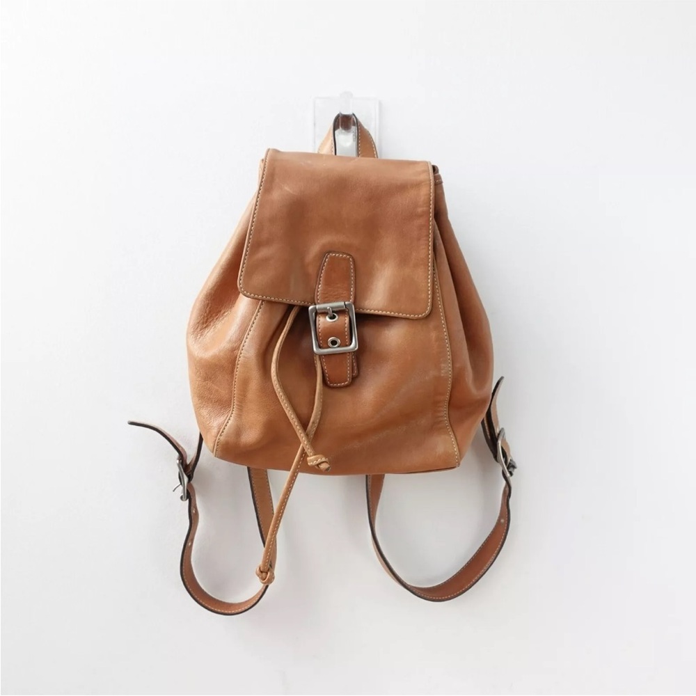 Very Rare Vintage 90s Coach Legacy Medium Backpack Drawstring Bag